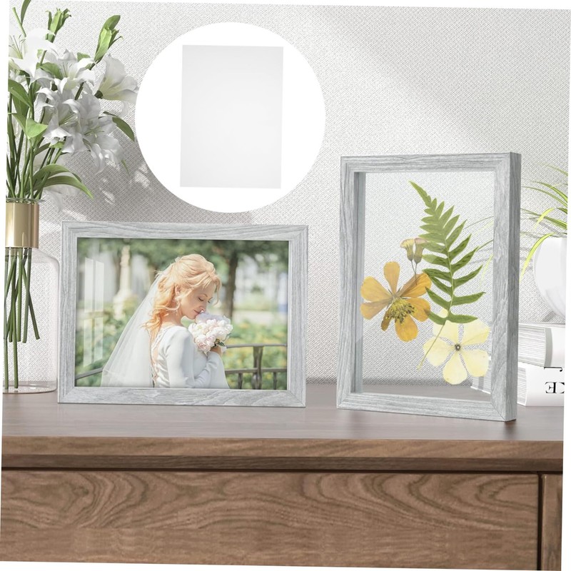 CIYODO 10 Pack Rigid PVC Sheets Transparent Plastic Sheets Frosted