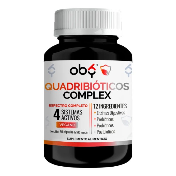 Enzimas Digestivas Probioticos Prebioticos Postbioticos Quadribioticos Complex 4 En 1