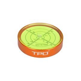 2.5X0.55 Inch Horizontal Bubble Level Precision Bulls-eye Circular Bubble Level（ orange）