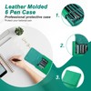 Hiram Leather Pencil Case Portable Genuine Leather Storage Box Pen