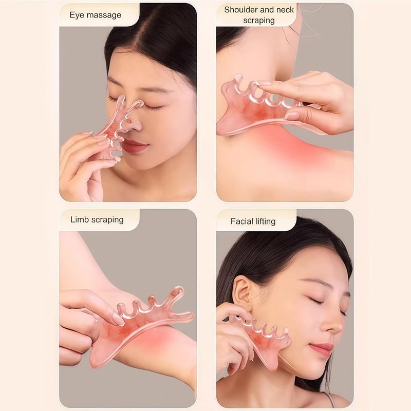 MUNSKT Lymph Contour Face Brush, Cellulite Massage Brush for Skin,