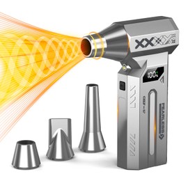 Air Duster, Blower, 10,000 mAh, Large Capacity, 4 Levels of Air Flow Adjustment, Electric Air Duster (Gray)