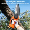 Mini Chainsaw Cordless,6 Inch Portable Electric Handheld Chain Saw with
