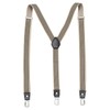 DonDon Men's Braces Striped Black Beige Narrow 2.5 cm –