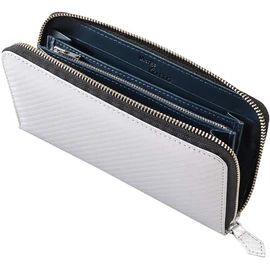 Marge x Diablo MGD-1899 Men's Long Wallet, Carbon Leather, Large Capacity, Round Zipper