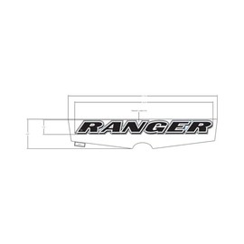 Polaris Ranger Hood Center Decal, Genuine OEM Part 7191511, Qty 1