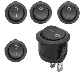 5Pcs 12v Awitch, Toggle Switch, Rocker Switch, Switches, 12v Light Switch,Replacement Switch for Auto Boat Homehold Application