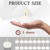 PEDOBALI 84 Pcs 1.75 Inch Unscented Floating Candles, White Elegant