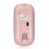 WONGS Bling Wireless Mouse, Gradient Pink Crystal Rhinestone Rechargeable Wireless