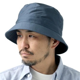 regnuu Men's Bucket Hat, Large Size, 24.4 inches (62 cm), 23.6 inches (60 cm), Large Size, Made in Japan, Hat, Women's, Golf, Spring, Summer, Autumn, Winter, Cotton, navy