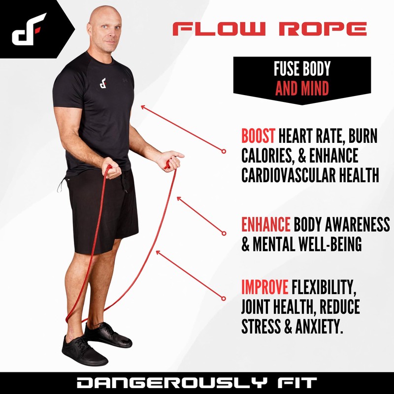 Flow Rope for Fitness Exercise - 14mm Double Braid 9ft