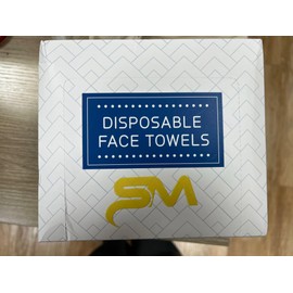 SM Face Towels XL, Disposable Dry Makeup Removing Wipes, Super Soft for Sensitive Skin 50 Count