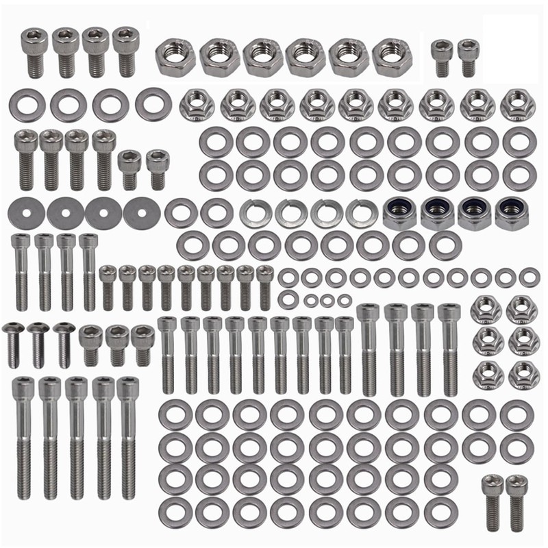 labwork 667 Pcs Polished Stainless Steel Bolt Screw Kit Set