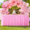 Wish Care 4 Pack Pink Rectangle Table Clothes for 6