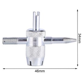 Laosting-R Valve Core Remover Tool 4 in 1 Tire Valve Stem Removal Tool Tire Stem Core Remover for Bicycle,Motorcycle,Car