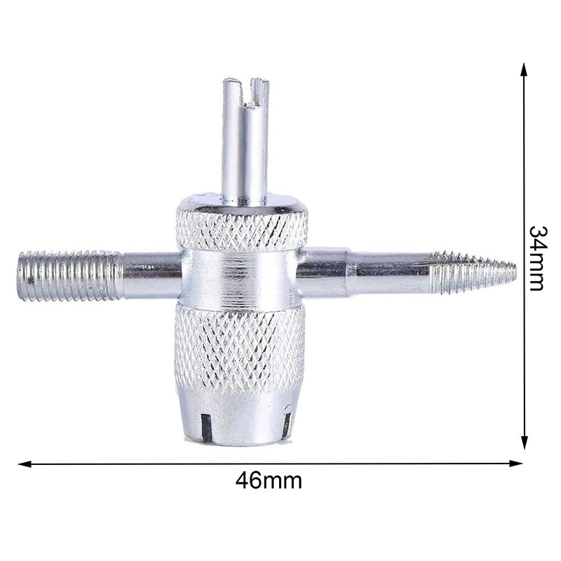 Laosting-R Valve Core Remover Tool 4 in 1 Tire Valve