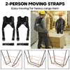 Moving Straps with Chest Buckle,Lifting Straps for 2 Movers,Furniture Shoulder