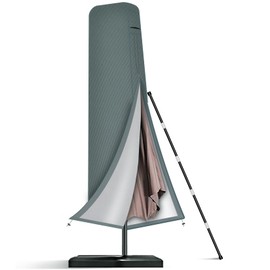 Seydrey Parasol Protective Cover for 2 m - 4 m, Parasol Cover 420D Protective Cover Parasol Cover with Rod for Diameter 200 cm Diameter 300 cm Diameter 400 cm (250 x 74 x 35)
