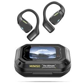 MINISO M98 Open Ear Translation Earbuds Real Time Earbuds Bluetooth 5.4 Headphones with LED Display Screen OWS Earphones Support 135 Languages Translator with APP for Running,Driving,Working