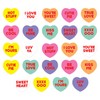 Beistle S74005AZ6, 24 Sheets Candy Heart Stickers, 4.75'' x 7.5''