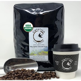 Simpatico Low Acid Coffee - Regular - Organic Way Darker - Ground (5 pound bag)