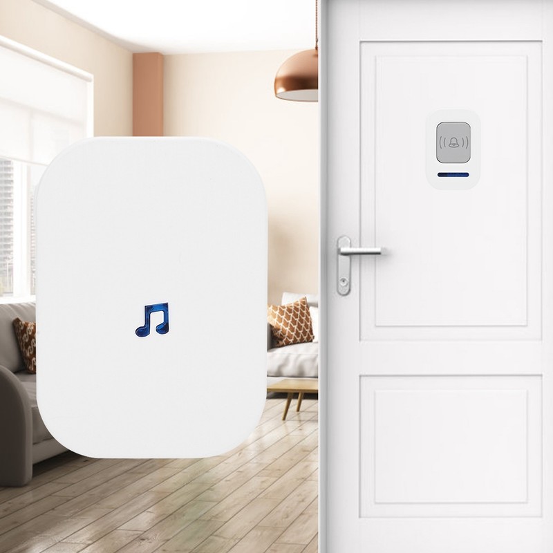 Wireless Smart Doorbell Remote 918.6ft Range Waterproof Door Chimes
