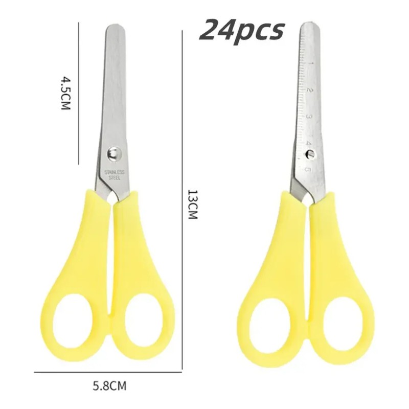 X School Scissors 24 Pieces Stainless Economical Quality Xnm