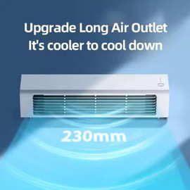 Breezamax, Breeze Max Air Cooler, Qinux Brizaac Air Cooler, 2025 Improved Portable Air Conditioning, Mini Air Conditioners, Cooling Fan No Drilling with 3 Speed Levels for Office, Kitchen (Blue)