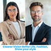 Riwissipa Portable Foldable Blue Light Blocking Reading Glasses Ultra Thin