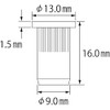 Lobtex Knurling Nut (Flat Head, Steel) Eco Pack, Plate Thickness: