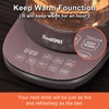 ICOOKPOT Titanium Hot Tea Maker Glass Electric Kettle with Infuser