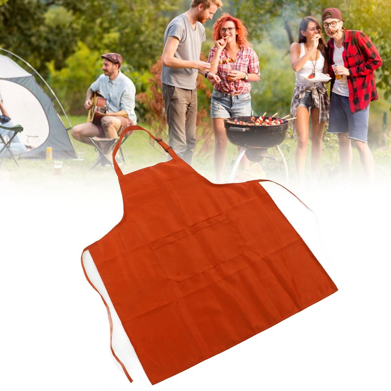 Cooking Apron Waterproof Adjustable Neck Strap Breathable Soft Kitchen Bib