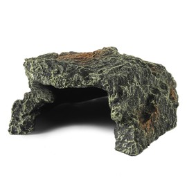 IBWell Reptile Rock Cave, Lizard Tank Décor, Turtle Accessories for Tank, Gecko Hide Reptile Hideout for Small Turtle, Leopard Gecko, Lazard Hideout