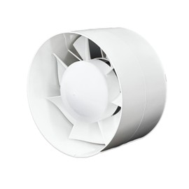 H&C VENT Diameter 125 mm pipe fan/bathroom fan, quiet bathroom fan, IPX4, 16 W, 150 m³/h 36 dB, exhaust fan for bathroom, kitchen, garage, greenhouse, grow tent, toilet fan, extraction window, wall