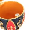 Egg Shaped Trinket Boxes Rhinestones Inlay Hand Painted Enamel Delicate