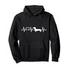 ECG Heartbeat Dachshund Dachshund Top for Dog Owners, Jumper Hoodie