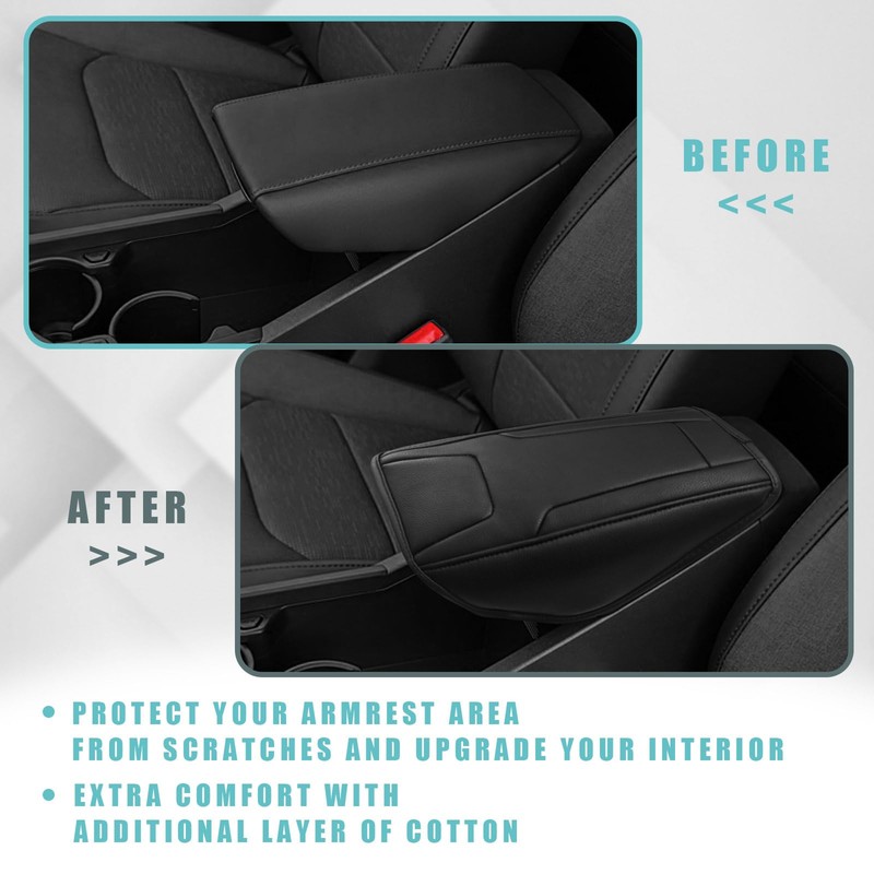BestEvMod for Niro EV Center Console Armrest Pad Cover Extra