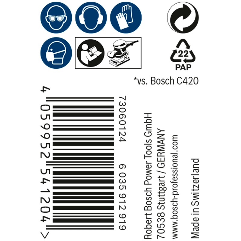 Bosch 1 x Expert M480 Mesh Structure Sanding Roll (for