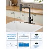 Kitchen Faucets with Pull Down Sprayer,Waterfall Kitchen Sink Faucet,Commercial Utility