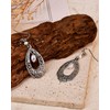 Aliyoham Boho Teardrop Earrings for Women, Sterling Silver Dangle Earrings