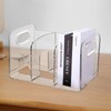 Homaisson 2 PCS Clear Magazine Holders, 3 Compartments Vertical File