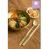 Flying Crane Pattern Design Korean Style Sticky Rice Spoon Chopsticks