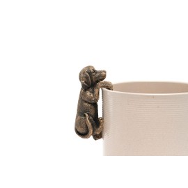 Pot Buddies Handmade Labrador Figure Plant Pot Hanger - Decorative Yard Art Ornament - Flower Planter Figurine