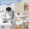 DZMDIP Baby Bathtub with Foldable Changing Table, Standing Infant Bath