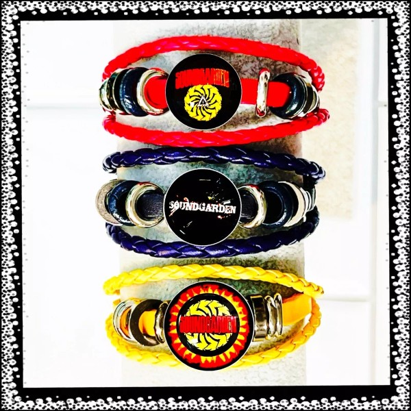 SOUNDGARDEN THREE COLOR BRACELETS 3 IMAGES