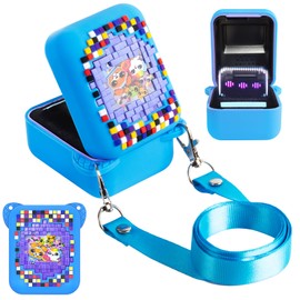 Qoosea Silikon-Schutzhülle für Bitzee Bitzee Elektronisches Haustier mit Lanyard Hochwertige Waschbare und wasserdichte Silikonhülle für Bitzee (Blau)