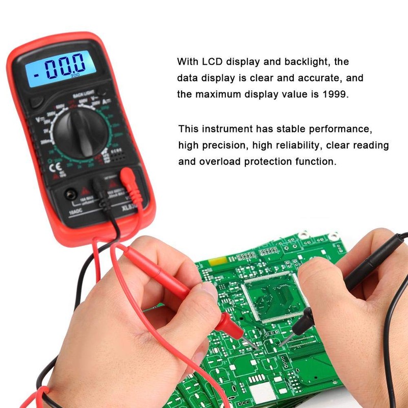 Multimeter, Digital Voltmeter Electrical Tester for Laboratory Widely Use Factory