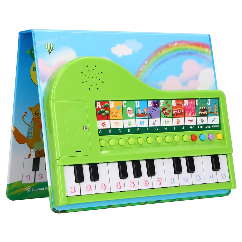 Piano Toy Book Educational Recording Function Kids Gift Toddler Musical