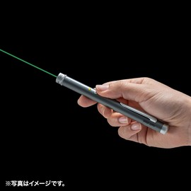 Sanwa Supply LP-GL1018GY Laser Pointer Green Laser Irradiation Shape Variable