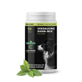 Peticare Verdauung & Darmflora Pulver für Hunde | Unterstützt Magenwohl & gesunde Darmfunktion | mit Inulin, Leinsamen & Artischockenblatt | natürliches Ergänzungsfutter | petDog Health 2608